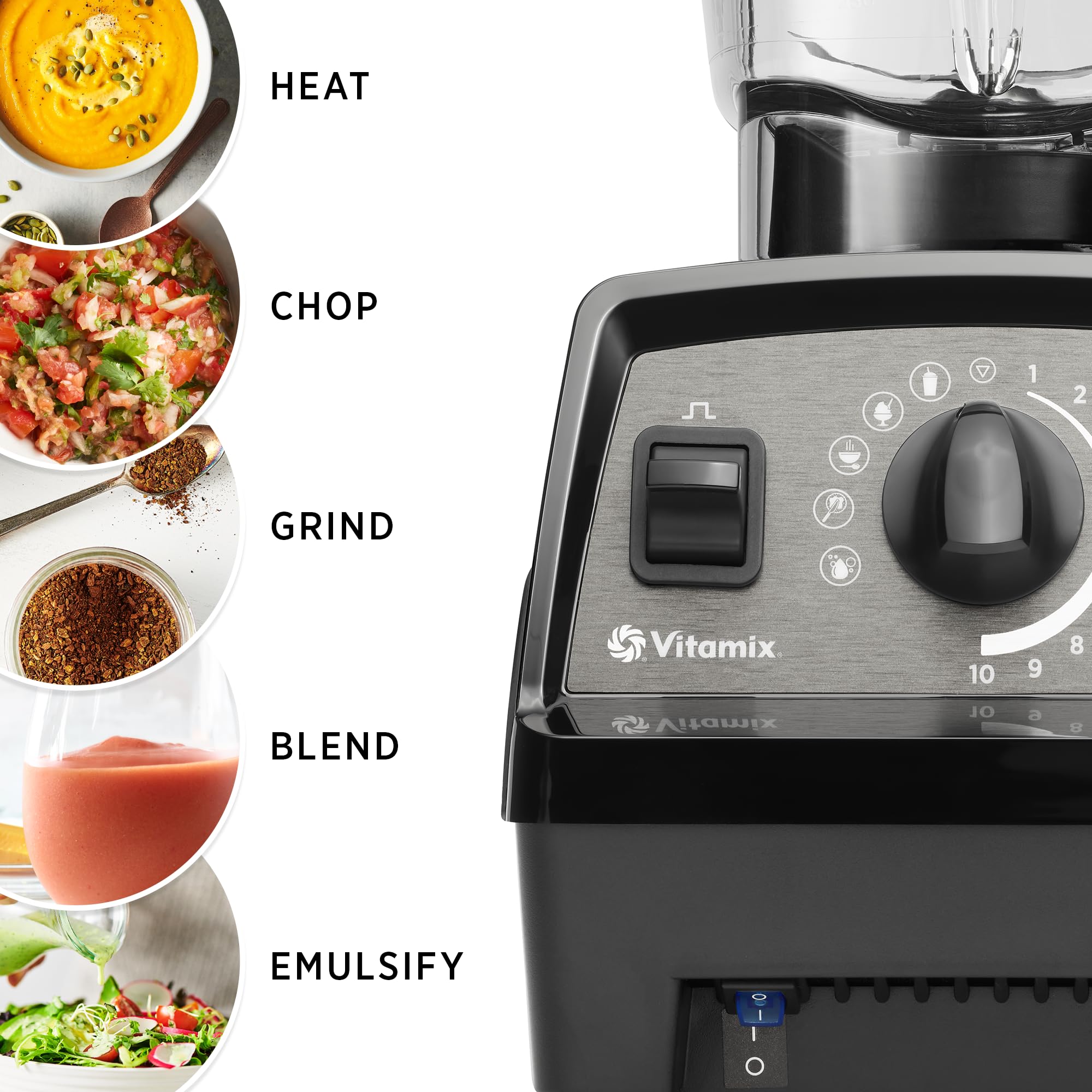 Vitamix Propel 750 Blender, Black, 64oz, 5 Preset Programs, Variable Speed, BPA-Free, Countertop Blender