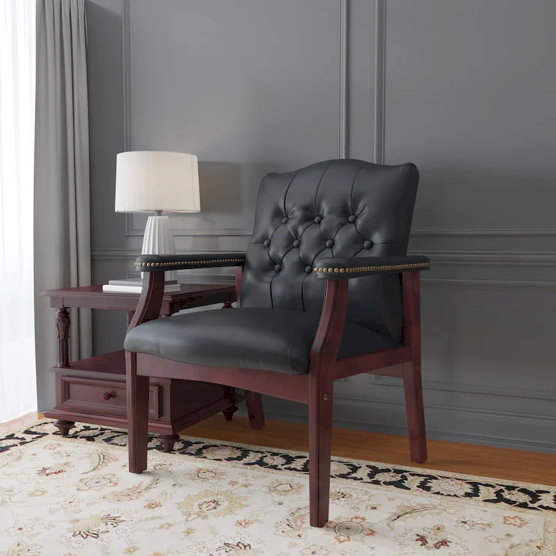 Classic Black Guest Chair by Boss