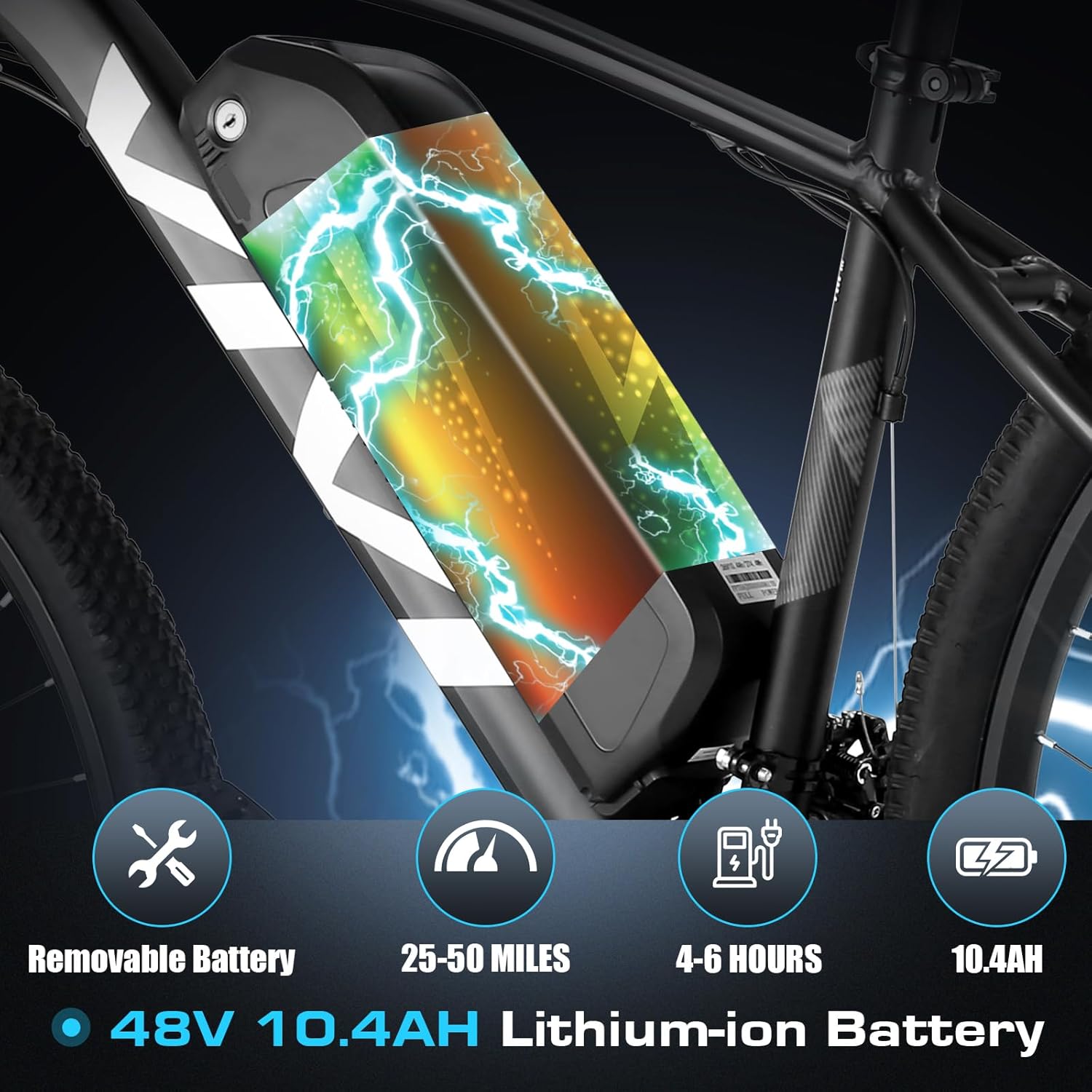 Vivi Electric Bike, 27.5 Electric Bike for Adults, Peak 750W Ebike 22MPH Electric Mountain Bike with 48V 499.2WH Battery, Up to 50 Miles, 21 Speed Adult Electric Bicycles, UL 2849 Certified
