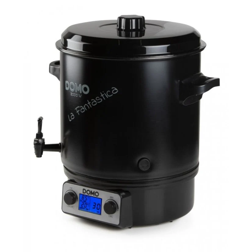 Domo Einkochautomat DO42327PC, schwarz, 27 Liter, Thermostat