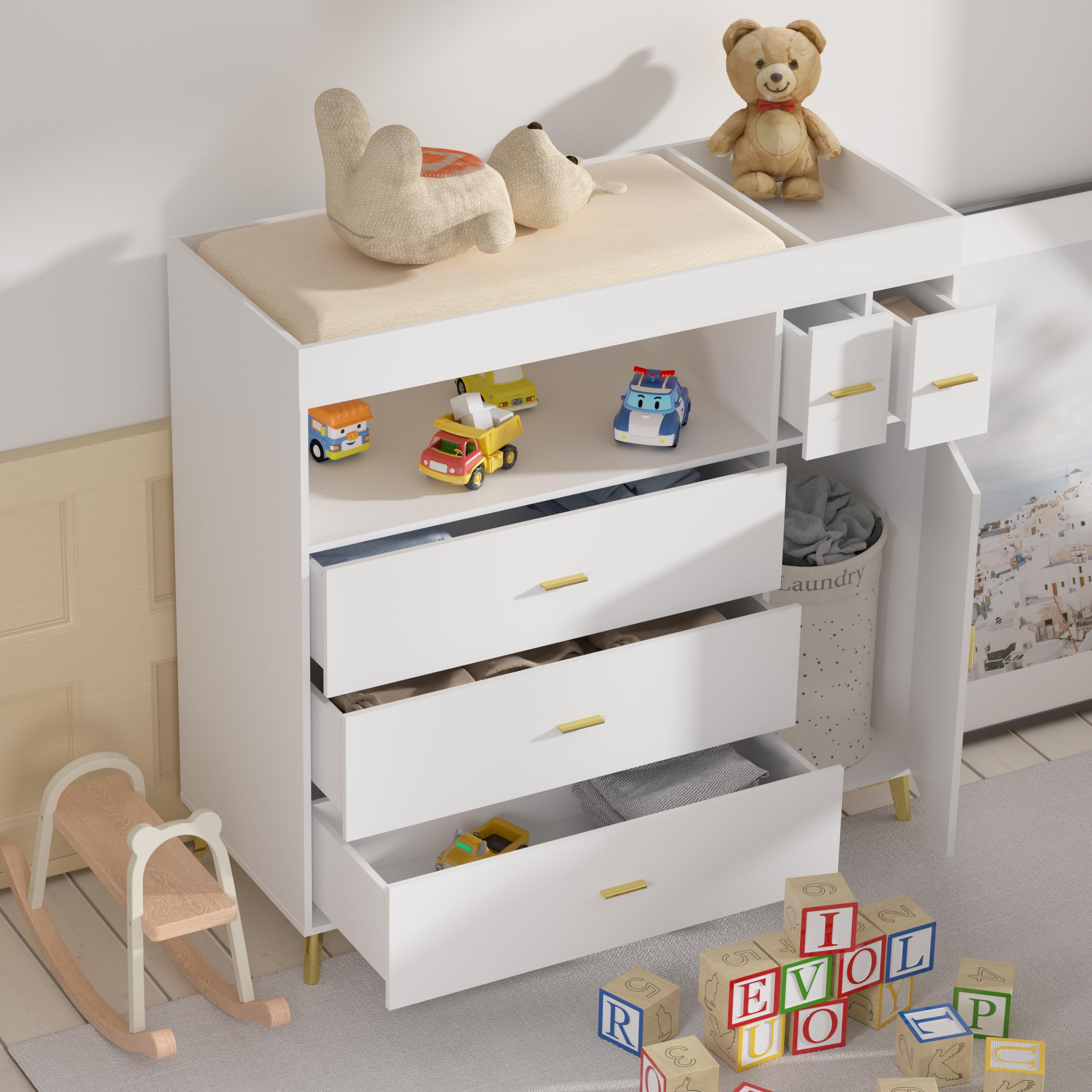 PAKASEPT Changing Drawers Dresser TTX0006 1