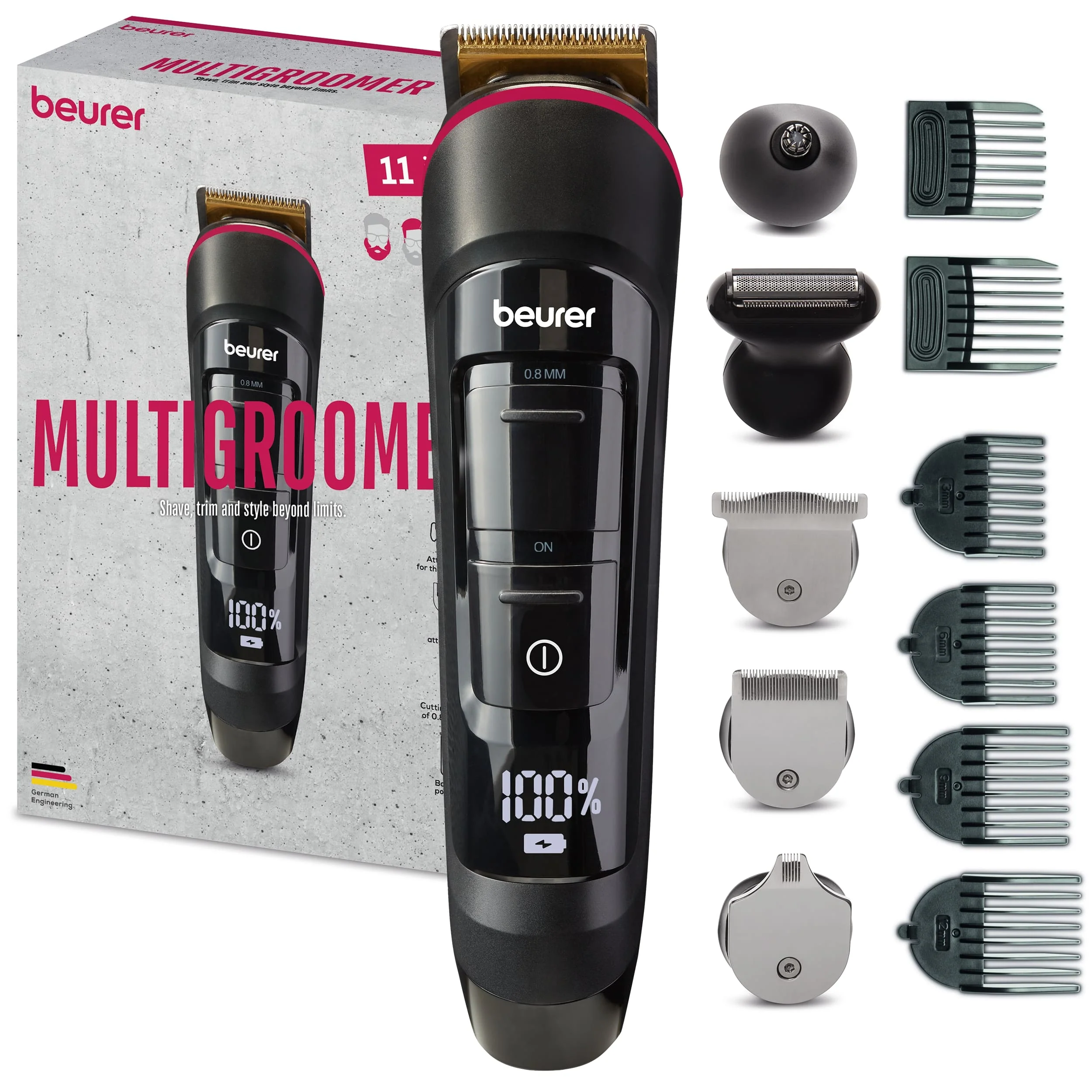2025 Beurer MenCare MN9X Cutdown Multigroomer / Recortadora corporal