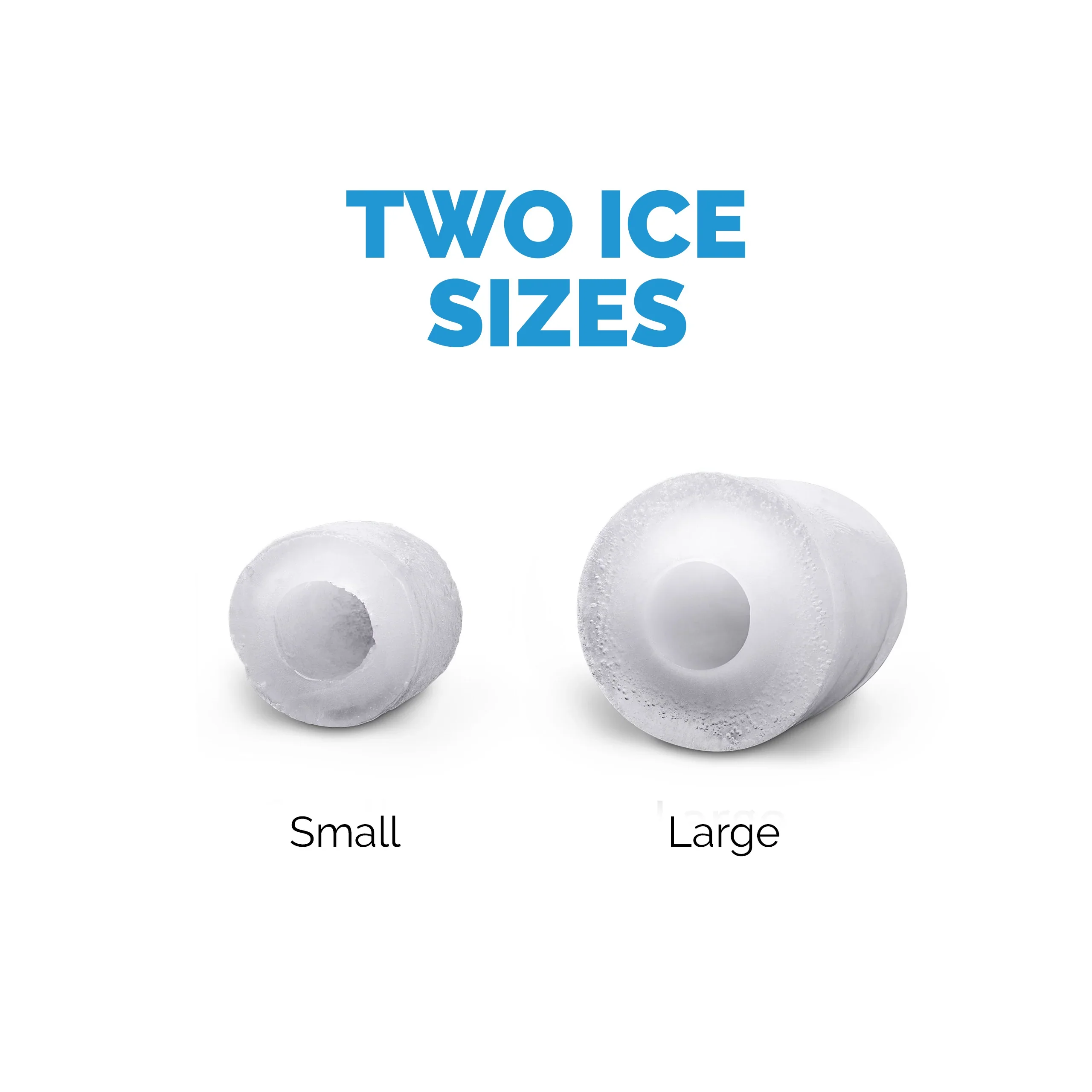 2025 Máquina de hielo de mostrador Newair® – Cubitos en forma de bola, 15 kg/día – Negro