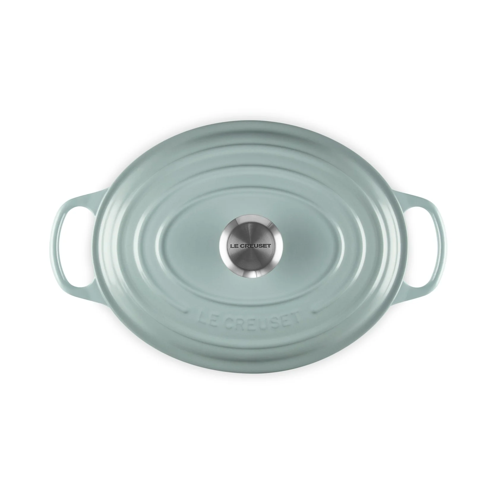 Le Creuset Pfanne Signature Bräter Oval  29 cm Sea Salt