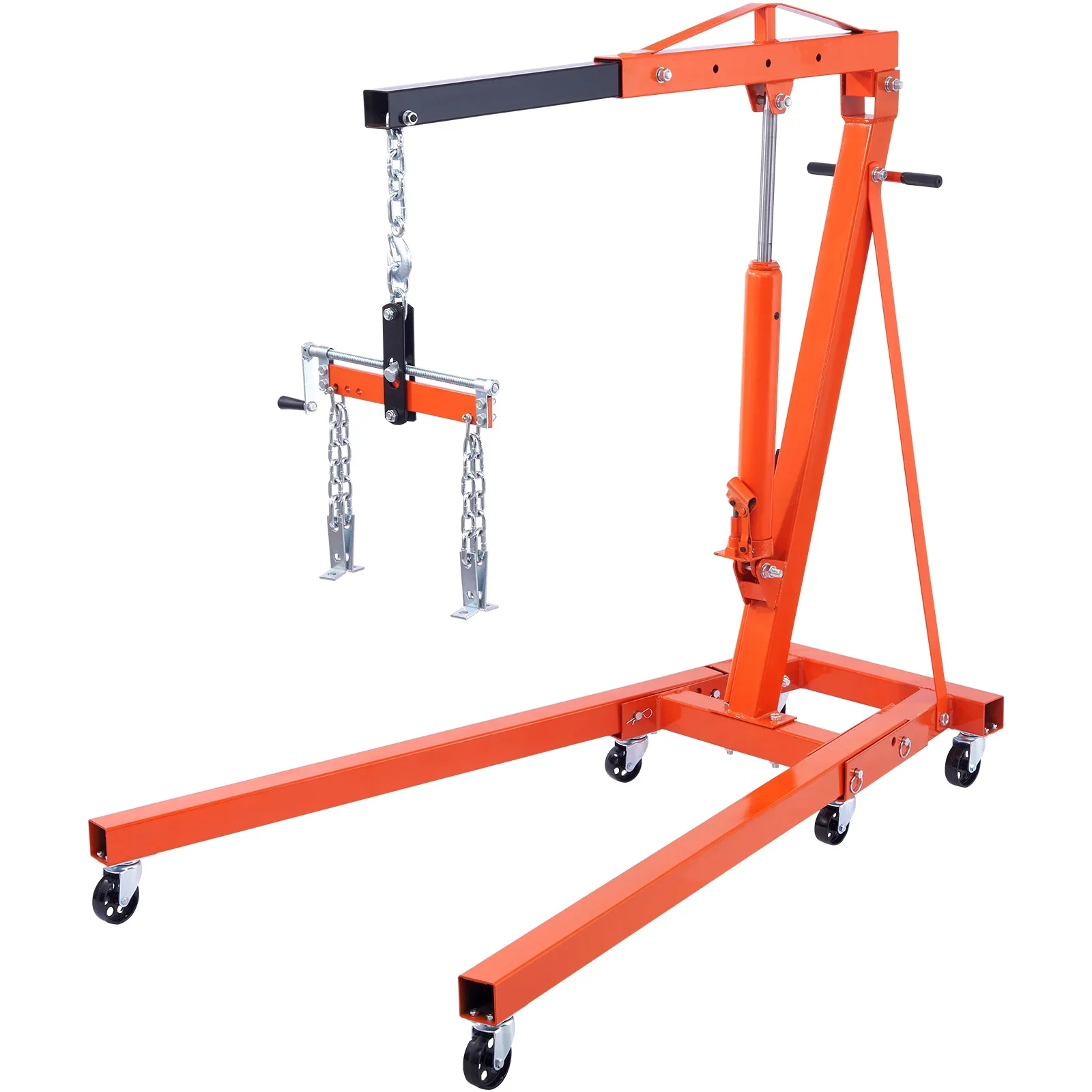 BENTISM 2T Klappbarer Motorkran Motorheber mit Wasserwaage 4400 lbs/2 Tonnen Hochleistungs-Hubsteiger Werkstattkran Alterungsbest?ndiger Motorkran
