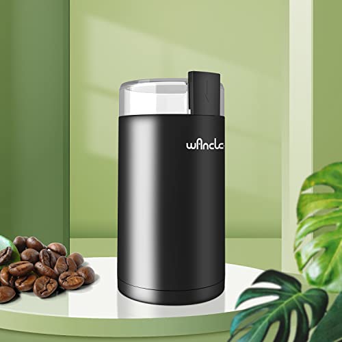 2025 Molinillo de Café Eléctrico Wancle, Molinillo de Especias Silencioso, Molinillo de Café de Un Solo Botón para Granos
