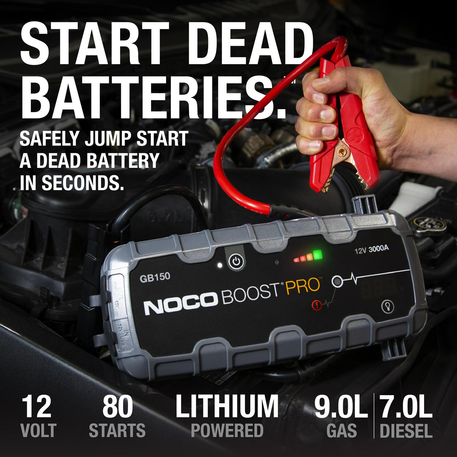 Boost Pro GB150 3000A 12V UltraSafe Portable Lithium Jump Starter