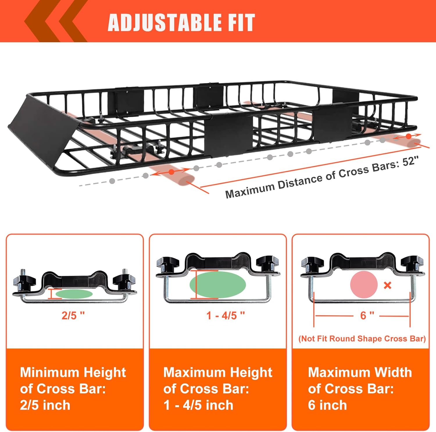 Folding hitch mounted cargo basket 60′′ With hook stabilizer, net and straps