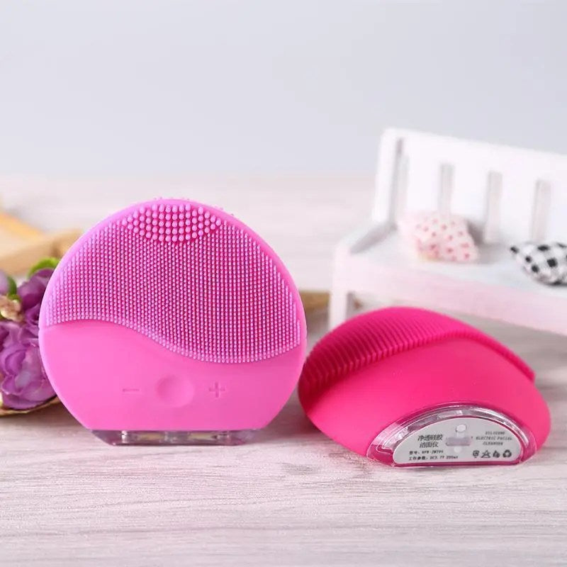 Silicon Face Cleansing Brush Facial Exfoliating Electric Rechargeable