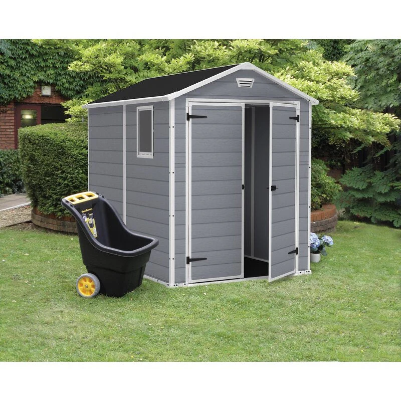 Manor 6 ft. W x 7.5 ft. D Plastic Storage Shed