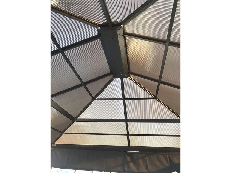 SOJAG Canada Pavillon »Castel«, aus Aluminium, inkl. Sonnensegel u. Insektenschutz, bronze