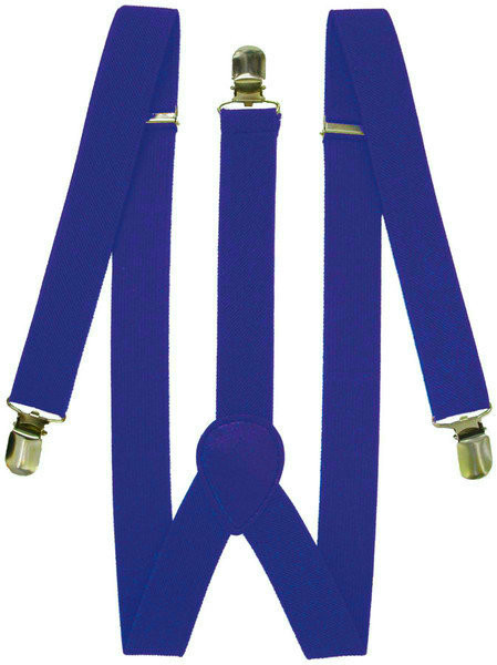 Blue Suspenders Bulk Wholesale Clip On Elastic 1292D
