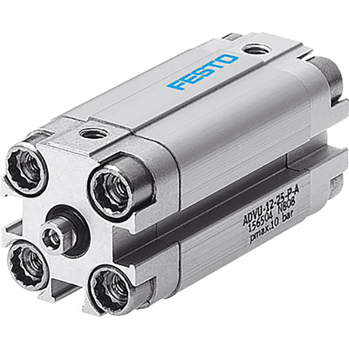 Festo 156529 - M5 Metric Compact Cylinder 25mm Bore Size 50mm Stroke Length ADVU-25-50-P-A
