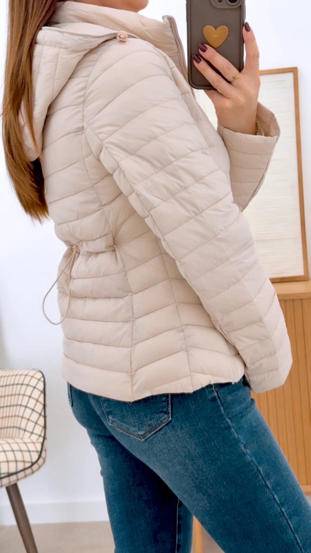 CHAQUETA ACOLCHADA KELRE BEIGE
