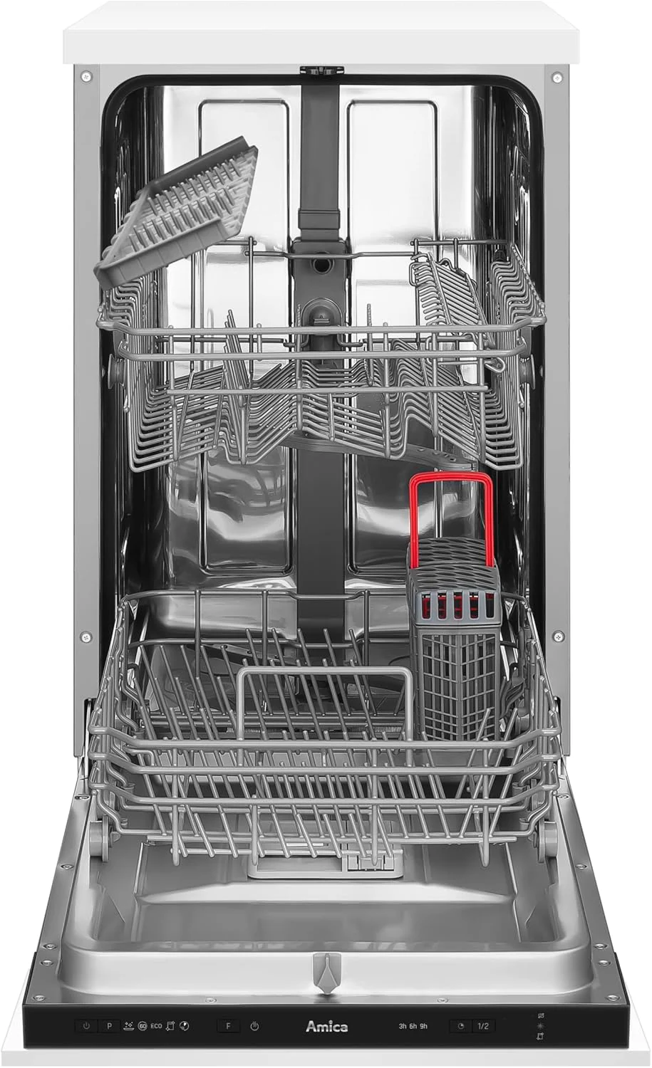 Amica inbouw-vaatwasser EGSPV 597 910 / volledig ge?ntegreerd / 60 cm breed / 5 programma's, 12 couverts/uitgestelde start