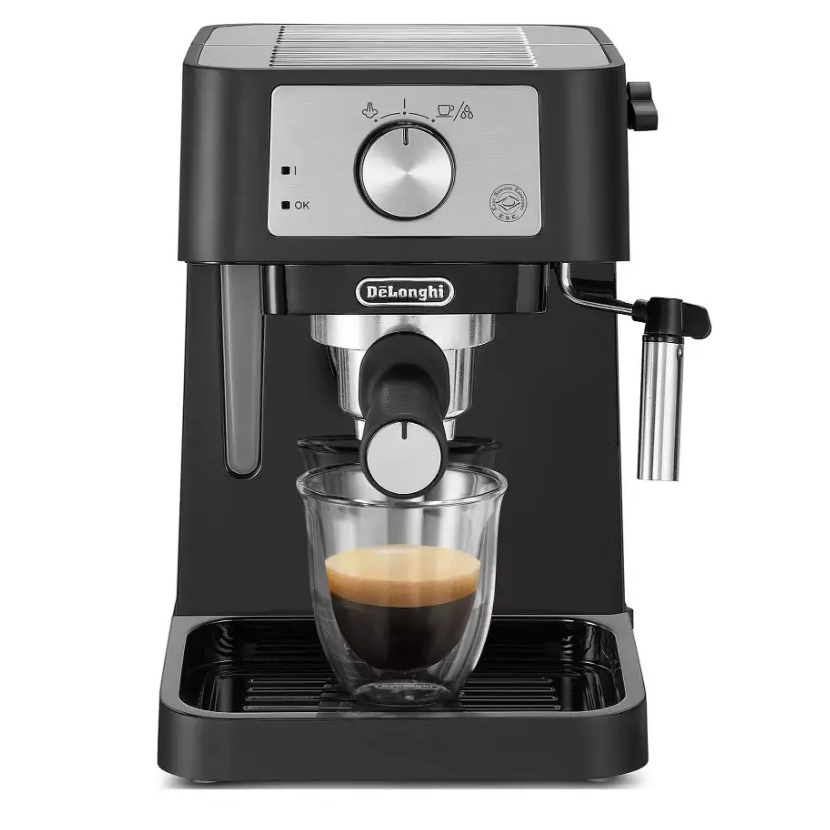 DeLonghi Stilosa Espresso Coffee Machine - Black | EC260.BK