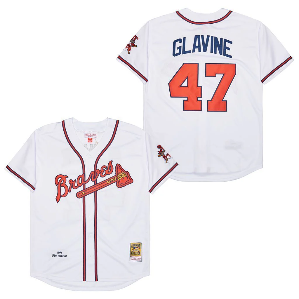 Men's #47 Tom Glavine Atlanta Braves Baseball Jersey