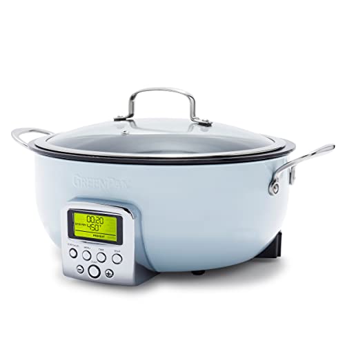 2025 GreenPan Essential Stir Fry Eléctrico, Apta para Lavavajillas