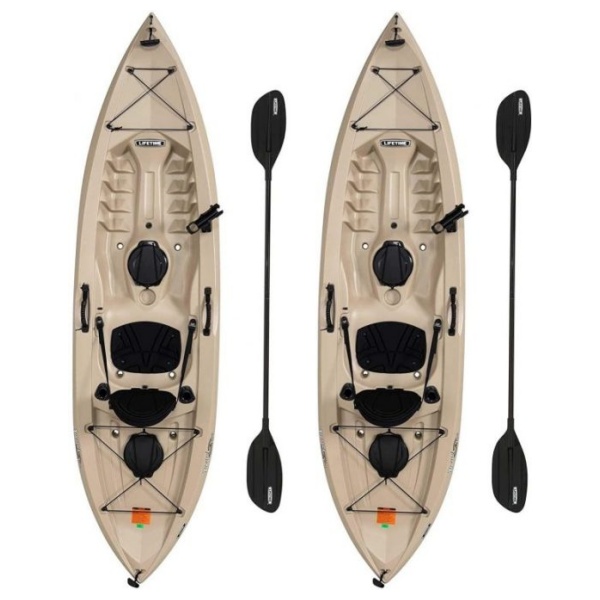 2025 Kayak da pesca Lifetime 90806 Tamarack Angler 100 – Confezione da 2 (pagaia inclusa)