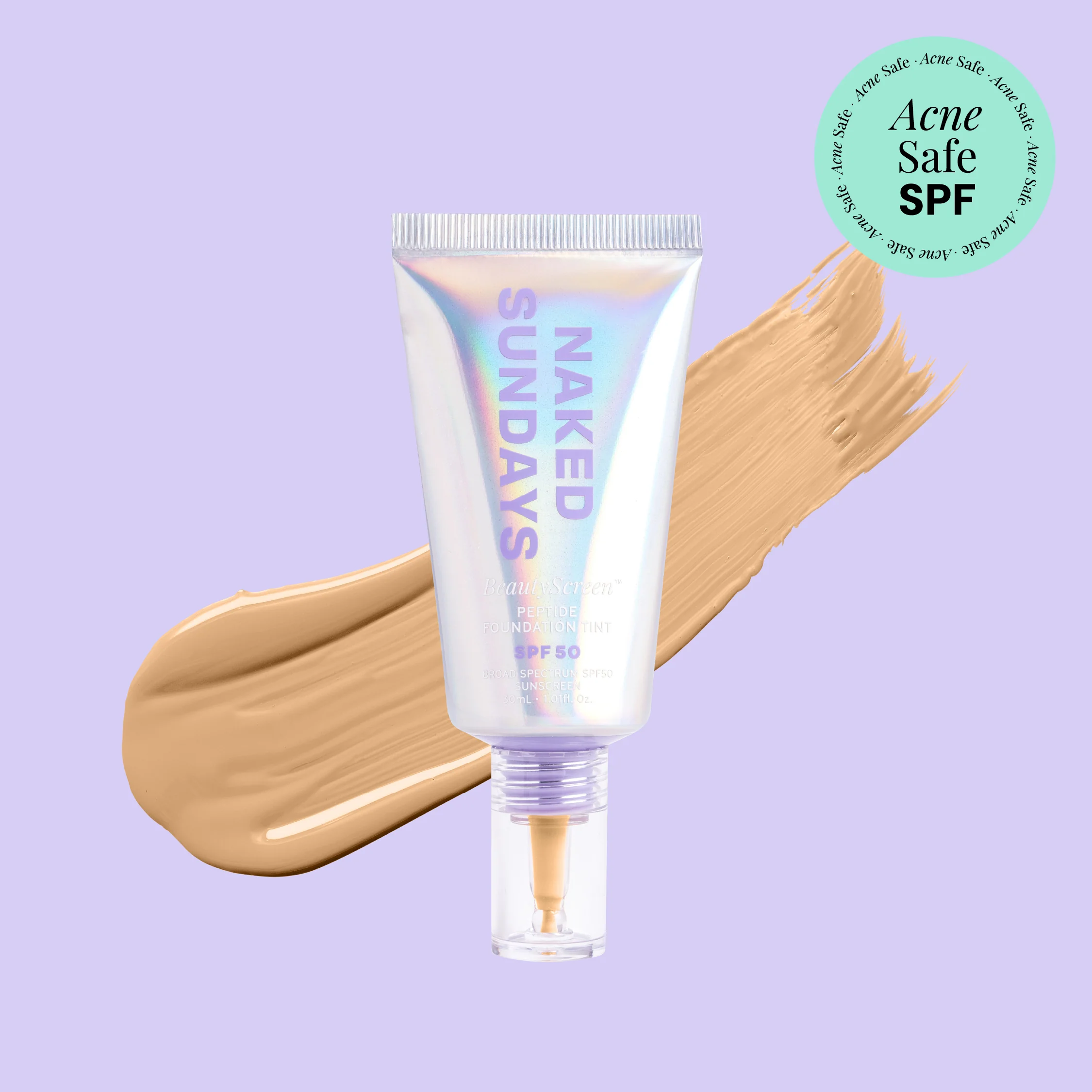 BeautyScreen™ SPF50 Peptide Foundation Tint - 3 Light Medium Honey