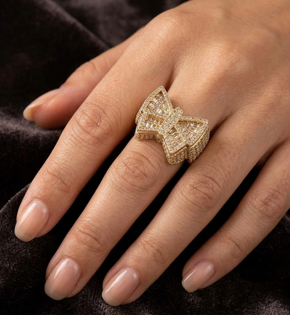 Big Daddy Butterfly Iced Out Diamond Ring