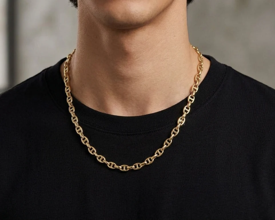 Big Daddy 8MM Gold Mariner Link Chain