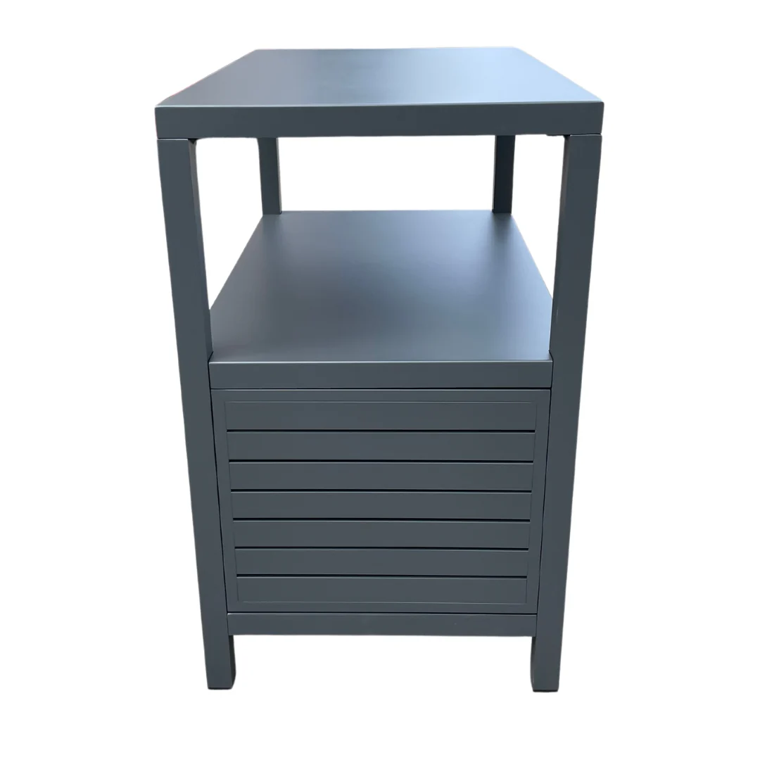 Mobiletto Alluminio con Ripiano Alto 90x90cm
