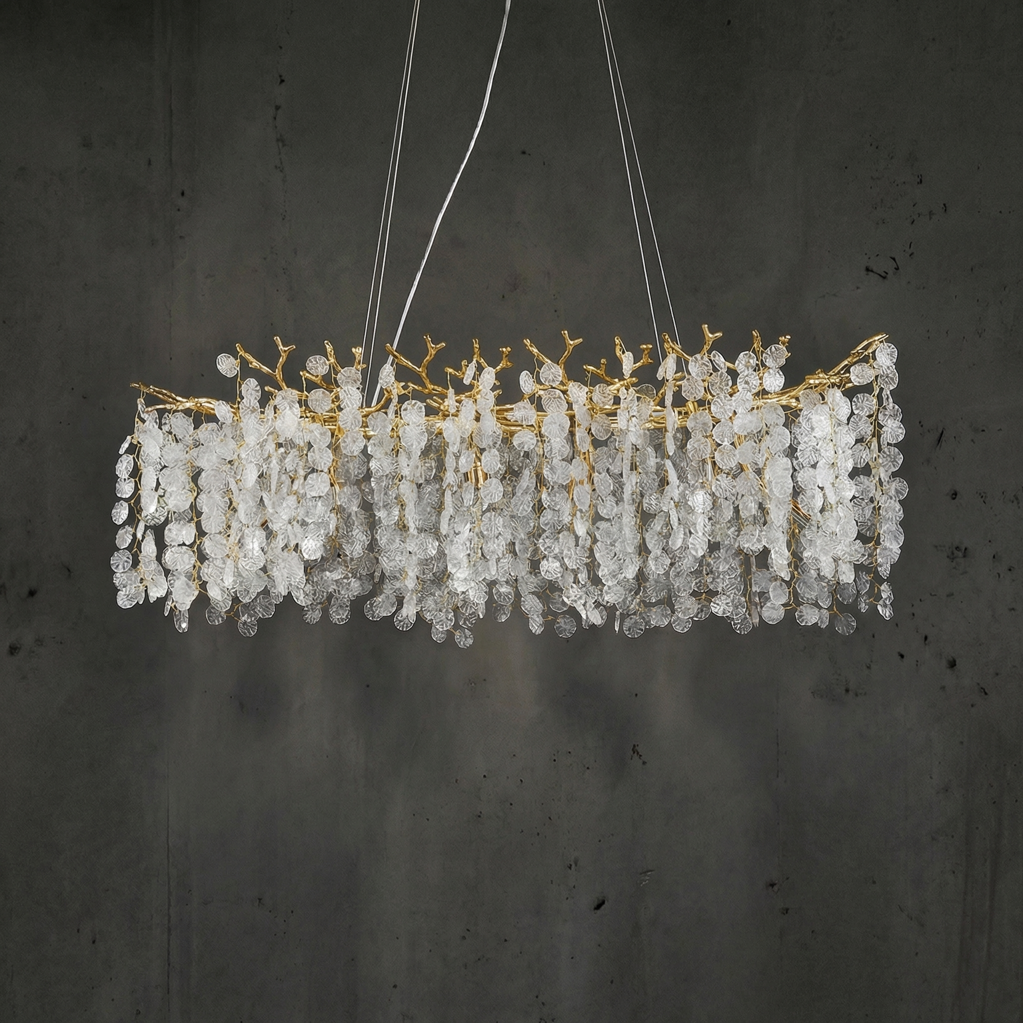 Wisteria Leaf Oval Chandelier