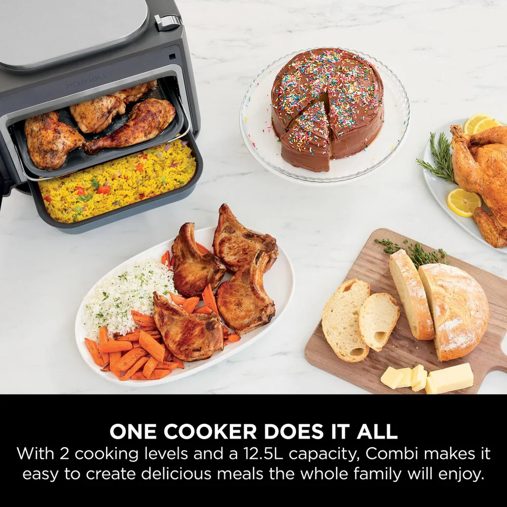 2025 Ninja Combi 12 en 1 Multi-cocina, Horno y Freidora de Aire 12,5L SFP700UK