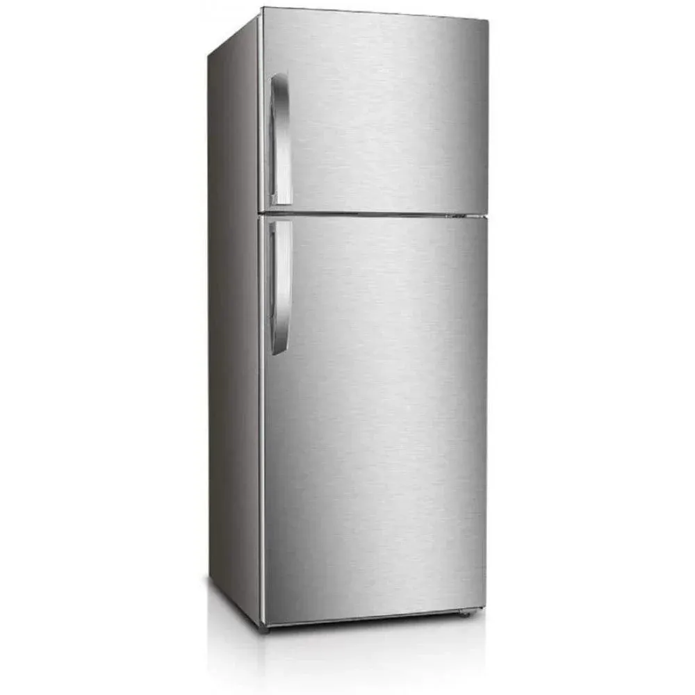 Premium 7.1 Cu. ft. Frost Free Top Freezer Refrigerator in Stainless Steel Look