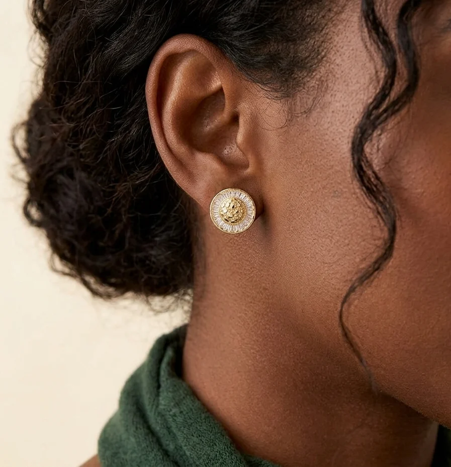 Big Daddy Cluster Baguette Iced Out Diamond Earring