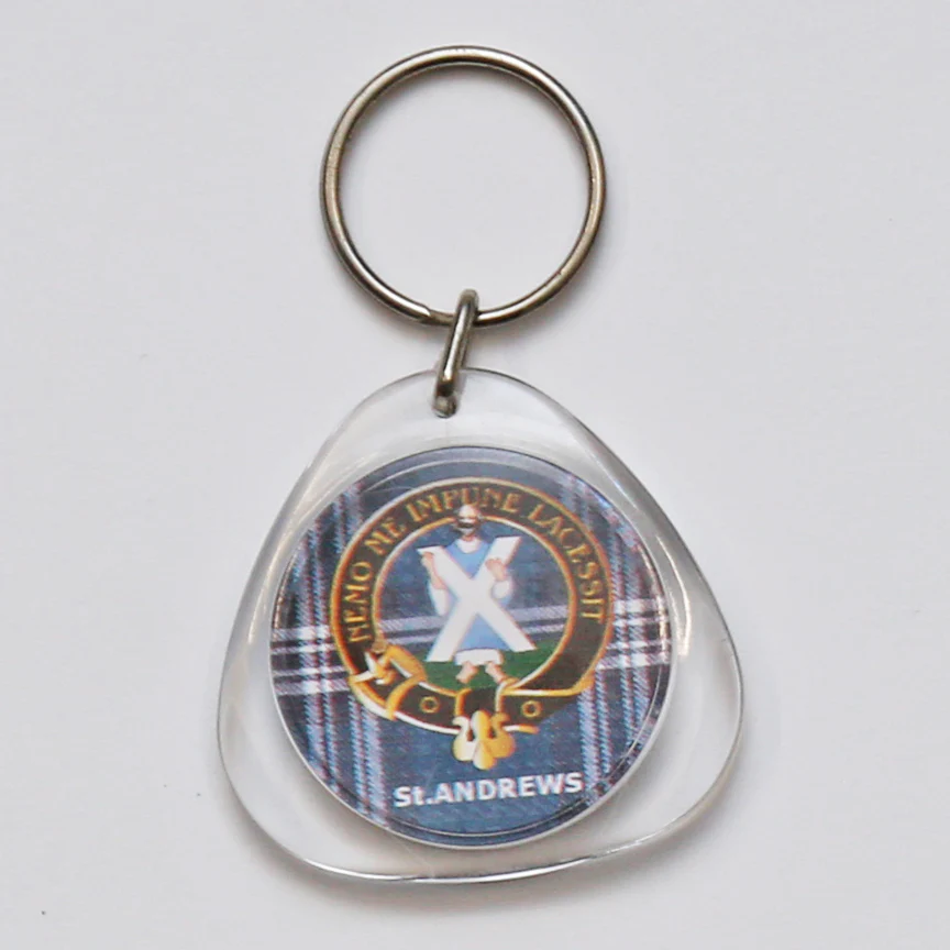 Crest Plastic Key Chain - St. Andrews