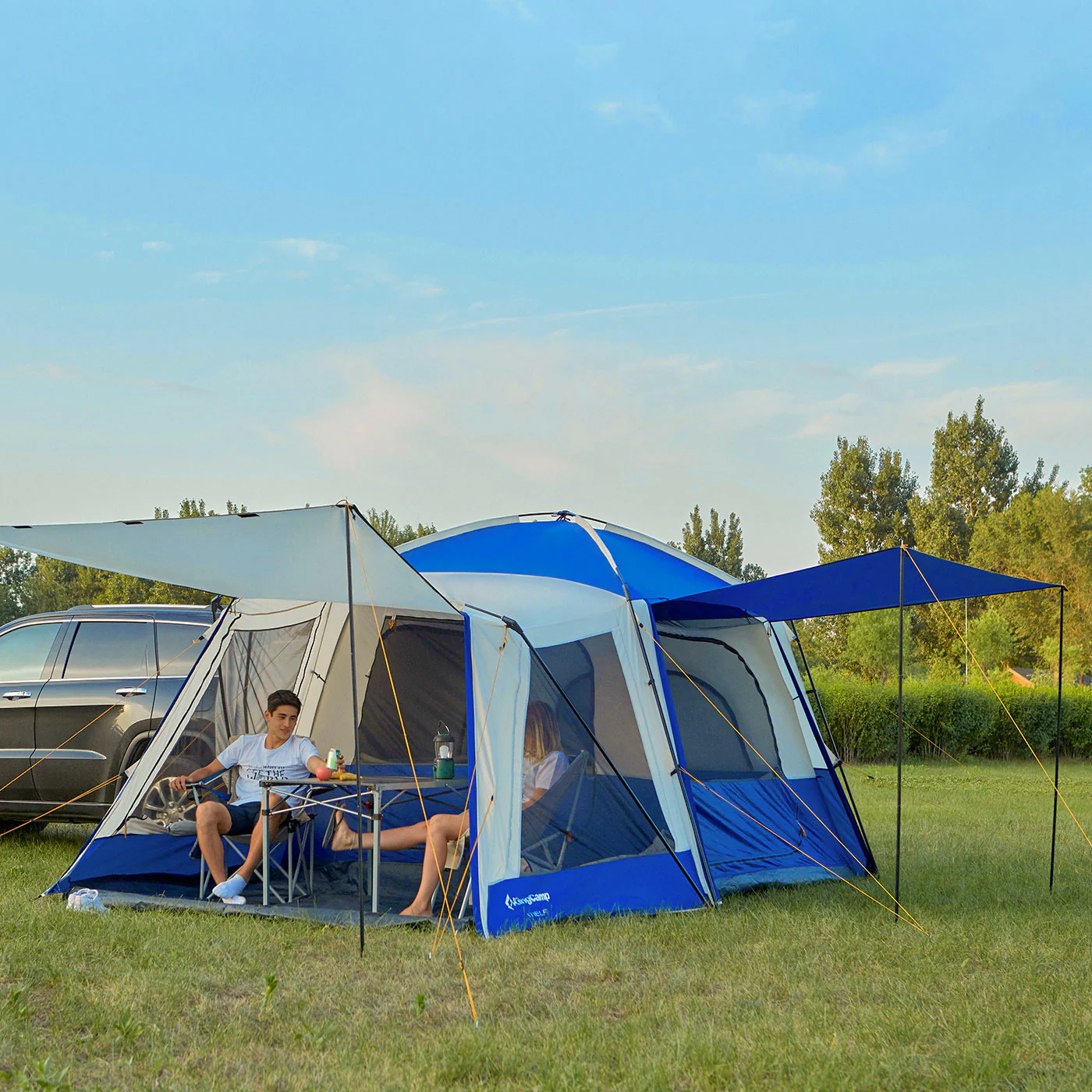 2025 KingCamp Meilfi Plus – Tienda familiar moderna autoportante con gran altura interior de 220 cm