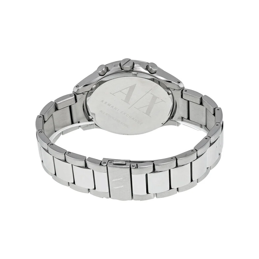 Armani Exchange Hampton Chronograph Blue Dial Silver Watch - AX2155