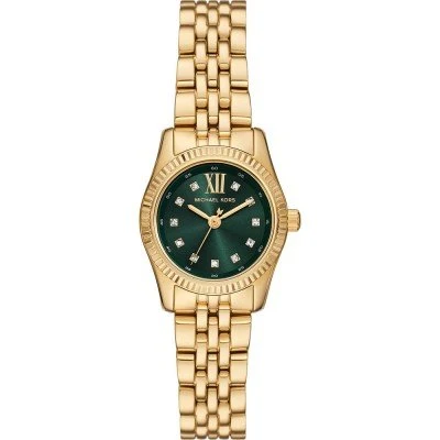 Michael Kors Petite Lexington Pavé Gold-Tone Watch MK4842