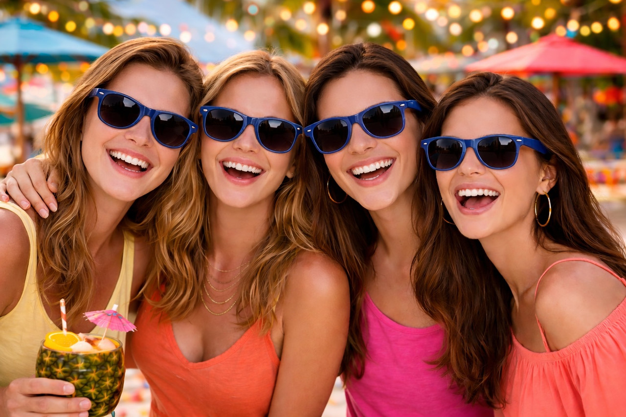 Navy Blue Sunglasses Bulk |  Nautical Sunglasses Metallic | Adult Size 1078D