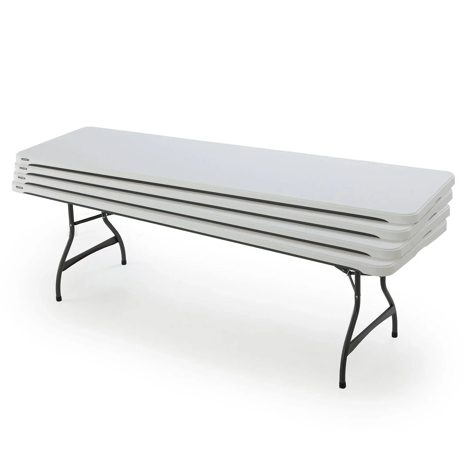Lifetime 4-Pack Commercial Stacking 8 ft Folding Table