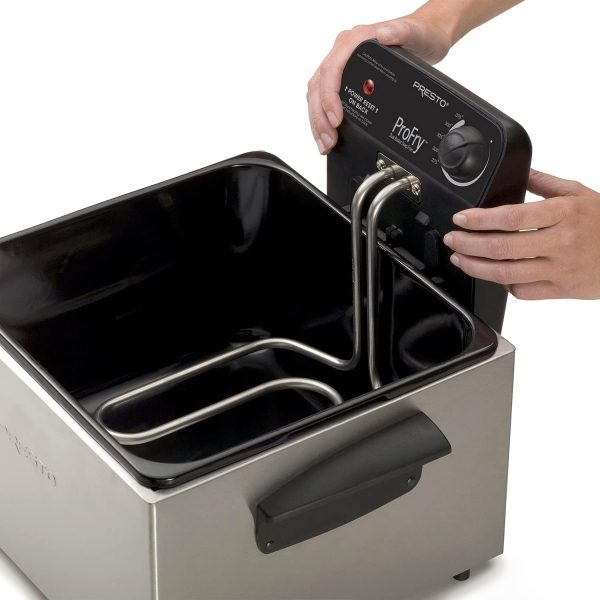 05466 Stainless Steel Dual Basket Pro Fry Immersion Element Deep Fryer
