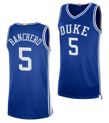 Men's #5 Paolo Banchero Duke Blue Devils College Basketball Jersey