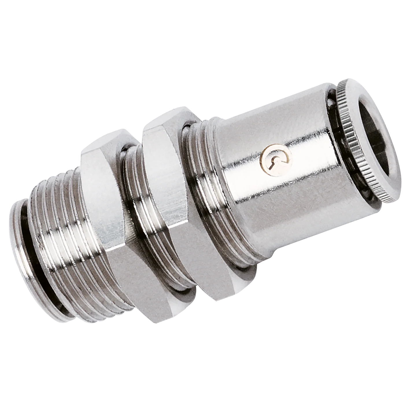 Camozzi 6590 4 - 4mm O/D Equal Bulkhead Push In
