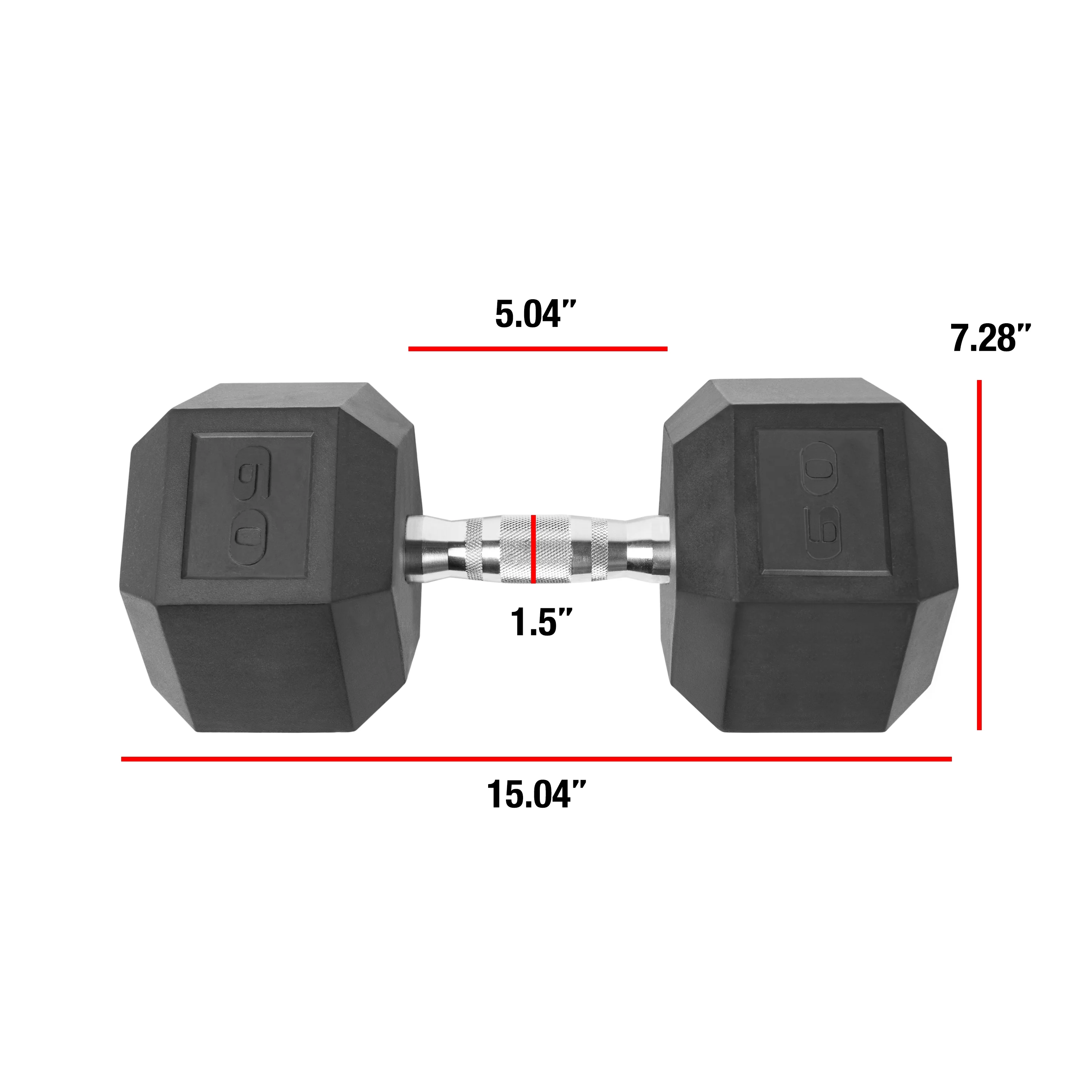 2025 (Pack de 2) Pesas hexagonales CAP Barbell de 60 lb con recubrimiento individual
