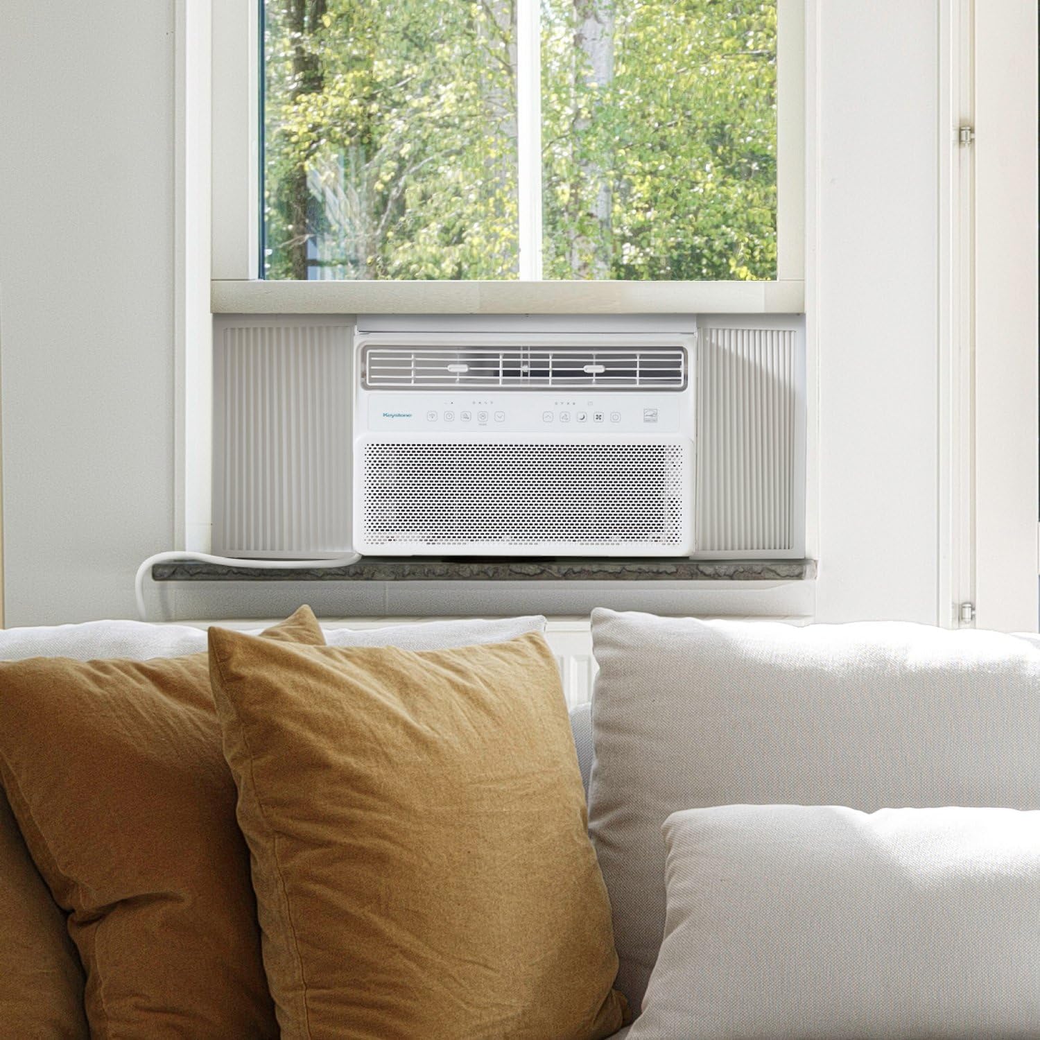 Keystone - Inverter-Klimaanlage 24000 BTU 230 V, Fenstermontiert, leiser Betrieb und hohe Effizienz, Fernbedienung, Wechselstrom-Fenstereinheit für Wohnung, Wohnzimmer