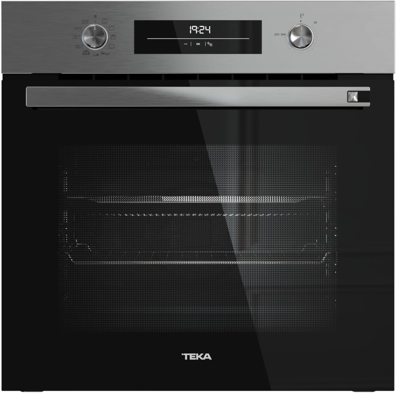 TEKA Horno Pirolítico Multifunción 60cm con AirFry, 9 Funciones de Cocinado, Pirólisis y HydroClean, Bandeja FryMaster, Modelo NEO HSB 6466 P Serie Neo