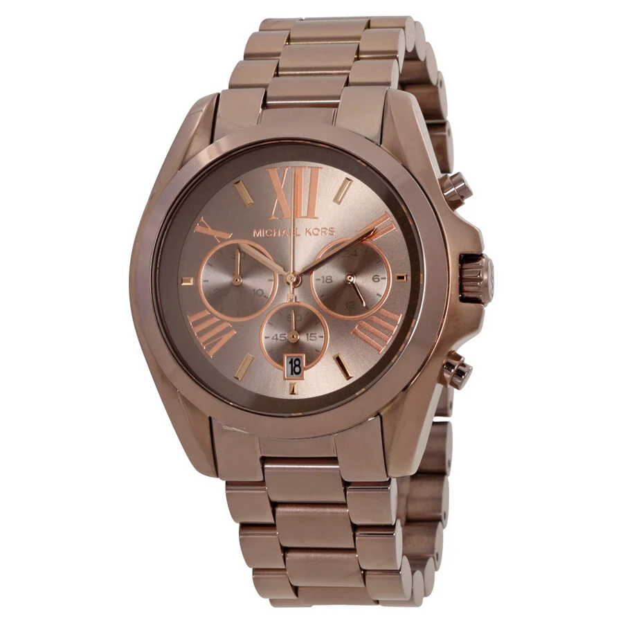 Michael Kors Oversized Bradshaw Chronograph Sable Tone Unisex Watch - MK6247
