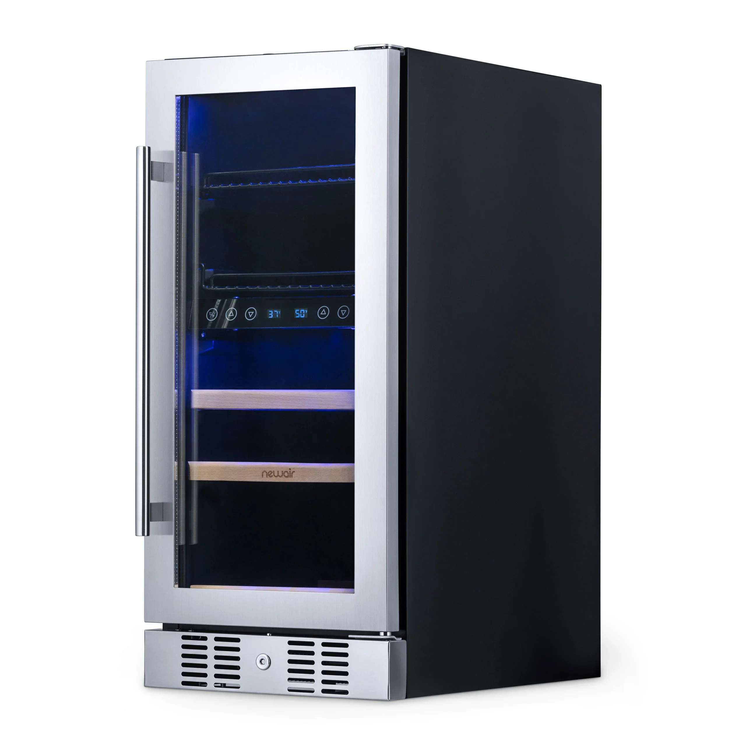 2025 Newair® Refrigerador Empotrable de Doble Zona para Bebidas – 48 Latas y 9 Botellas – 15 Pulgadas