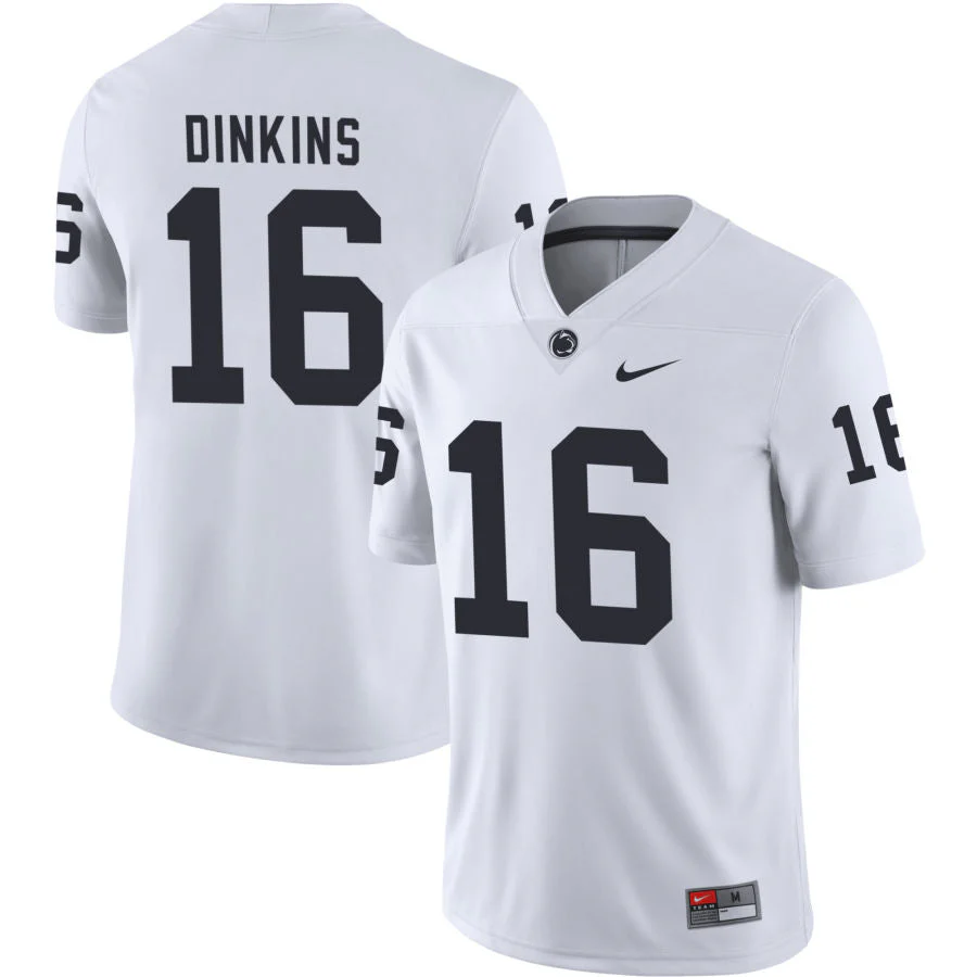 Men��s Penn State #16 Khalil Dinkins Football Jersey
