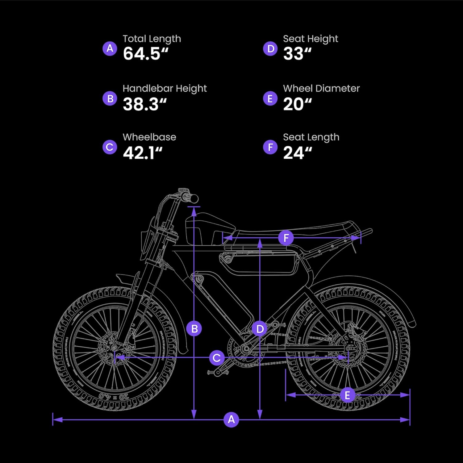 MACFOX Electric Bike for Adults Wheelies with 750W/500W Motor and 48V Ebike Battery, 20 Fat Tire Electric Dirtbike with Dual Disc Brakes and Shock Absorbers for Mountains, Road (US Warehouse)