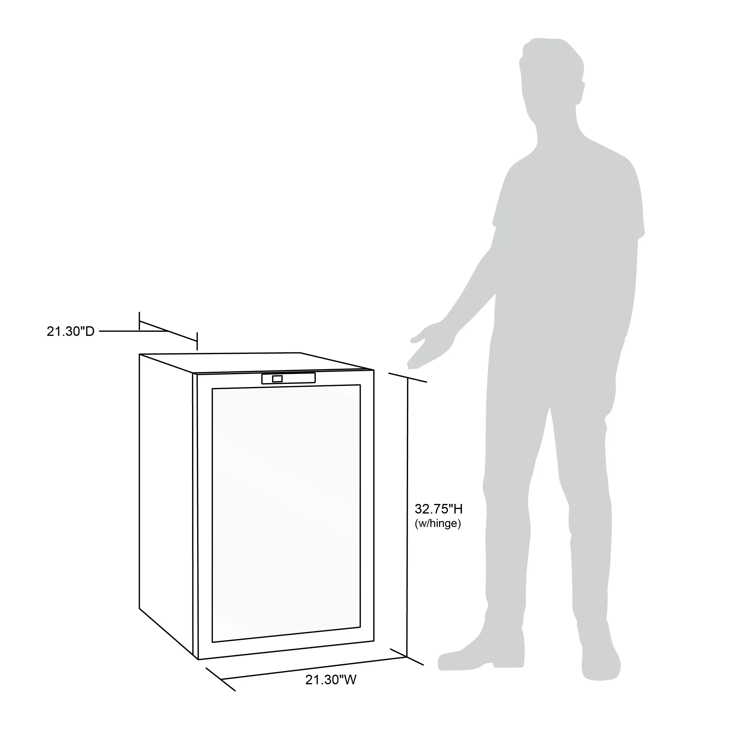2025 Newair® Refrigerador de Bebidas Independiente en Acero Inoxidable – 160 Latas – 21,3