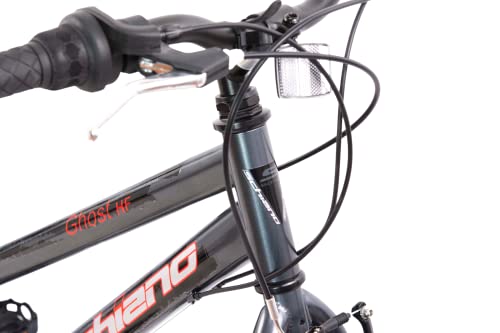 F.lli Schiano Ghost Bici MTB 26'', Donna, Antracite Rosso : Sport e tempo libero