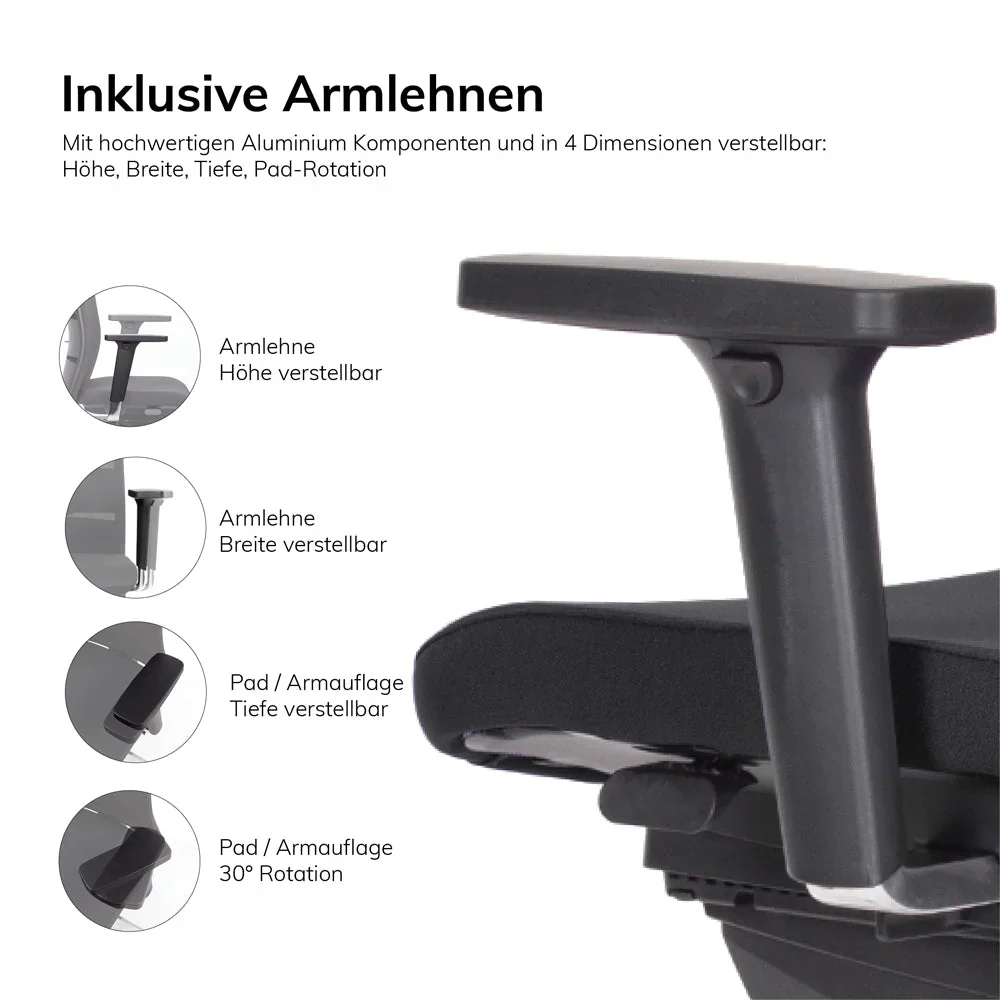2025 Silla de Oficina Ergonómica con Respaldo de Malla Agilis Matrix MT13 | Color Negro
